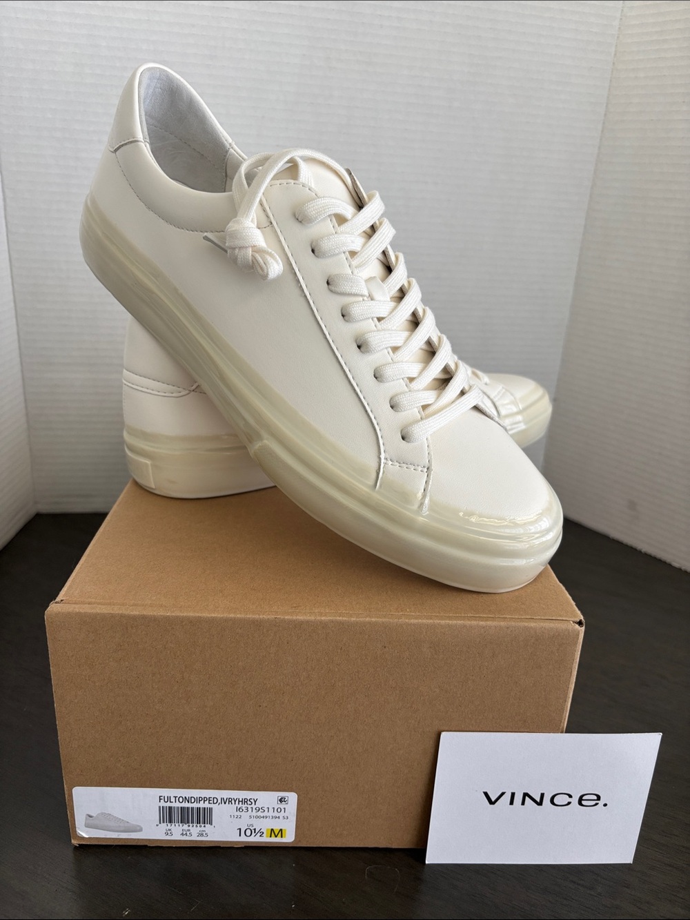 Vince Fulton Dipped Ivory Men’s size 10.5 sneaker